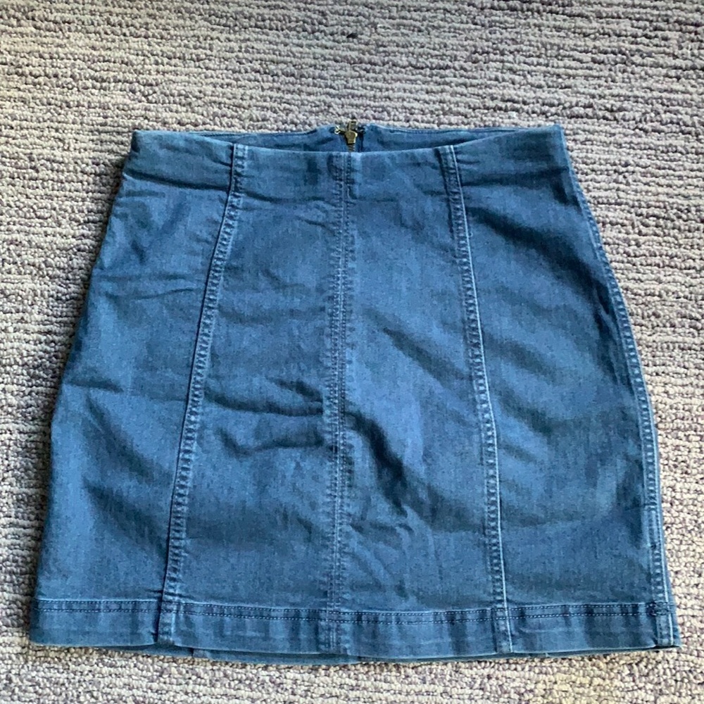 Free People Denim Mini Skirt